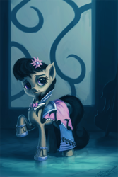 Size: 1000x1500 | Tagged: safe, artist:assasinmonkey, octavia melody, earth pony, pony, clothes, dress, solo