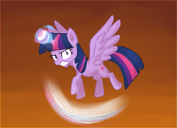 Size: 865x630 | Tagged: safe, artist:xwreathofroses, derpibooru import, twilight sparkle, twilight sparkle (alicorn), alicorn, pony, angry, female, mare, solo, super saiyan princess