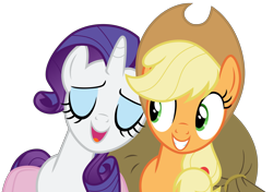 Size: 11152x7846 | Tagged: safe, artist:decprincess, applejack, rarity, earth pony, pony, unicorn, trade ya, .svg available, absurd resolution, simple background, transparent background, vector