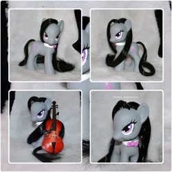 Size: 894x894 | Tagged: safe, artist:soulren, octavia melody, earth pony, pony, bowtie, brushable, cello, custom, musical instrument, toy