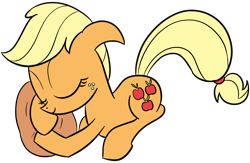 Size: 4300x2800 | Tagged: safe, artist:datapony, applejack, earth pony, pony, absurd resolution, cute, sleeping, solo