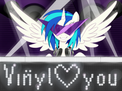 Size: 1200x900 | Tagged: safe, artist:a-leksey, dj pon-3, vinyl scratch, alicorn, pony, alicornified, race swap, solo, vinylcorn