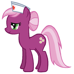 Size: 571x574 | Tagged: safe, artist:durpy, color edit, cheerilee, nurse redheart, solo