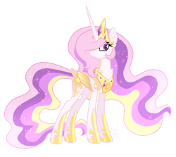 Size: 1318x1174 | Tagged: safe, artist:sugaryicecreammlp, princess celestia, alicorn, pony, alternate design, female, mare, simple background, solo, transparent background