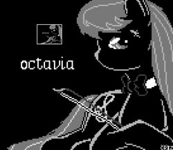 Size: 1091x947 | Tagged: safe, artist:criz camacho, octavia melody, earth pony, pony, black mane, female, gray coat, mare, pixel art, solo