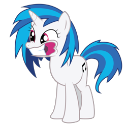 Size: 5000x5000 | Tagged: safe, artist:cl0setbr0ny, dj pon-3, vinyl scratch, pony, unicorn, absurd resolution, cutie mark, female, hooves, horn, mare, simple background, solo, teeth, transparent background, vector