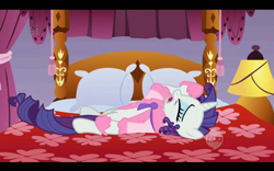 Size: 1280x800 | Tagged: safe, screencap, rarity, pony, unicorn, suited for success, hub logo, marshmelodrama, solo