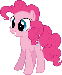 Size: 2161x2586 | Tagged: safe, artist:derphed, pinkie pie, earth pony, pony, simple background, smiling, solo, transparent background