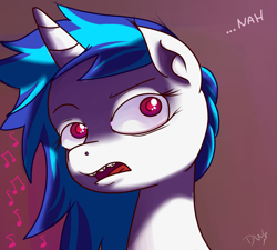 Size: 1280x1152 | Tagged: safe, dj pon-3, vinyl scratch, pony, unicorn, ask-djhorsie, female, horn, mare, solo