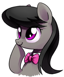 Size: 371x447 | Tagged: safe, artist:30clock, octavia melody, earth pony, pony, bust, pixiv, portrait, simple background, solo