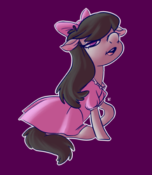 Size: 2019x2330 | Tagged: safe, artist:comikazia, octavia melody, earth pony, pony, clothes, dress, solo