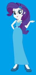 Size: 290x598 | Tagged: safe, artist:starman1999, rarity, equestria girls, base used, eqg promo pose set, long dress, solo