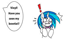 Size: 1750x972 | Tagged: safe, artist:tilly-towell, dj pon-3, octavia melody, vinyl scratch, earth pony, pony, bowtie, nosebleed, solo