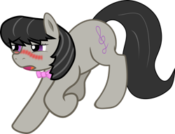 Size: 1280x984 | Tagged: safe, octavia melody, earth pony, pony, blushing, simple background, solo, transparent background, vector