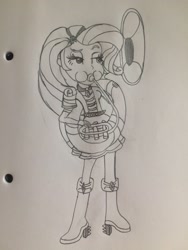 Size: 2448x3264 | Tagged: safe, artist:puffedcheekedblower, rarity, equestria girls, alternate universe, musical instrument, sousaphone, tuba