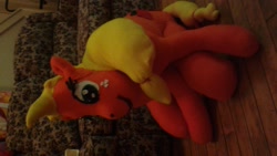 Size: 2048x1152 | Tagged: safe, artist:ponylover88, applejack, irl, photo, plushie, sideways image