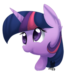 Size: 1110x1116 | Tagged: safe, artist:uunicornicc, derpibooru import, twilight sparkle, ear fluff, fluffy, solo