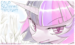 Size: 1000x600 | Tagged: safe, artist:reavz, derpibooru import, twilight sparkle, cold blooded twilight, solo