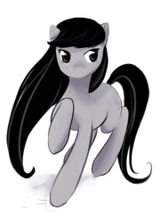 Size: 931x1232 | Tagged: safe, artist:aquafeles, octavia melody, earth pony, pony, female, mare, simple background, solo, white background