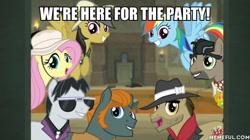 Size: 600x337 | Tagged: safe, derpibooru import, edit, edited screencap, screencap, biff, daring do, doctor caballeron, fluttershy, rainbow dash, rogue (character), withers, pegasus, pony, daring doubt, caption, henchmen, image macro, text