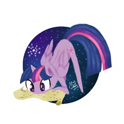 Size: 500x500 | Tagged: safe, artist:myralilth, derpibooru import, twilight sparkle, twilight sparkle (alicorn), alicorn, pony, bookhorse, female, mare, reading, solo