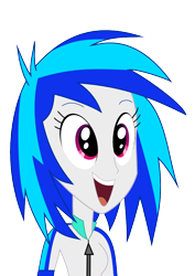 Size: 744x1052 | Tagged: safe, dj pon-3, vinyl scratch, equestria girls, humanized, solo