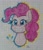 Size: 1536x1788 | Tagged: safe, artist:katythekiitty, pinkie pie, earth pony, pony, bust, lined paper, portrait, smiling, solo, traditional art