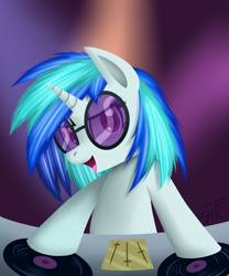 Size: 1555x1872 | Tagged: safe, artist:php92, dj pon-3, vinyl scratch, pony, unicorn, female, horn, mare, solo