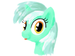 Size: 800x600 | Tagged: safe, artist:rangelost, lyra heartstrings, pony, unicorn, female, green coat, horn, mare, solo, two toned mane