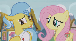 Size: 844x462 | Tagged: safe, screencap, doctor fauna, fluttershy, pegasus, pony, fluttershy leans in, treehouse logo