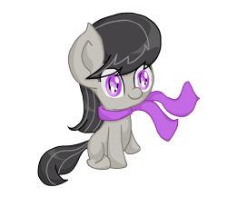 Size: 2517x2300 | Tagged: safe, artist:starcrystal272, octavia melody, earth pony, pony, chibi, clothes, scarf, solo