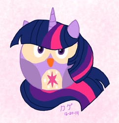 Size: 1238x1280 | Tagged: safe, artist:kagebouzu, derpibooru import, twilight sparkle, twilight sparkle (alicorn), alicorn, owl, angry birds, cute, solo, species swap, twiabetes, twilight sparkowl