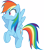 Size: 3000x3388 | Tagged: safe, artist:cloudyglow, derpibooru import, rainbow dash, pegasus, pony, school daze, .ai available, simple background, solo, transparent background, vector