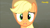 Size: 1600x900 | Tagged: safe, screencap, applejack, earth pony, pony, the saddle row review, discovery family logo, solo