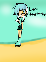 Size: 479x644 | Tagged: safe, artist:kirby1528, lyra heartstrings, human, humanized, light skin, solo