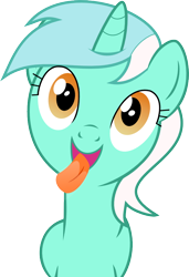 Size: 694x1012 | Tagged: safe, artist:pandaheroslair, lyra heartstrings, fourth wall, licking, licking ponies, screen, simple background, solo, tongue out, transparent background, vector