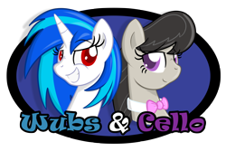 Size: 3552x2375 | Tagged: safe, artist:thebrokencog, dj pon-3, octavia melody, vinyl scratch, earth pony, pony, unicorn, black mane, female, gray coat, horn, mare, two toned mane, white coat