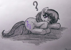 Size: 1776x1245 | Tagged: safe, artist:7yashka7, artist:synch-anon, octavia melody, earth pony, pony, drawing, sleeping, solo, traditional art