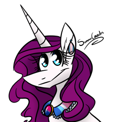 Size: 1914x2048 | Tagged: safe, artist:summer-cascades, rarity, pony, unicorn, bisexual pride flag, headcanon, lgbt headcanon, male, pride, pride month, sexuality headcanon, solo, trans, trans girl, transgender, transgender pride flag