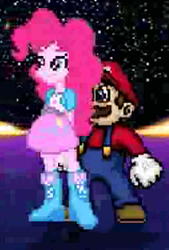 Size: 253x375 | Tagged: safe, pinkie pie, equestria girls, crossover, mario, mariopie, mugen, super mario bros.