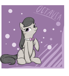 Size: 1100x1200 | Tagged: safe, artist:natsu714, octavia melody, earth pony, pony, female, mare, simple background, solo