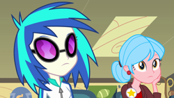 Size: 1920x1080 | Tagged: safe, screencap, dj pon-3, vinyl scratch, equestria girls, equestria girls (movie), background human, carla jr.