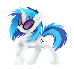 Size: 900x836 | Tagged: safe, artist:crosspone, artist:ponything, dj pon-3, vinyl scratch, pony, unicorn, solo