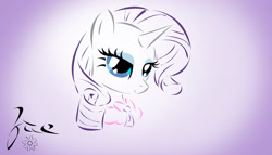 Size: 900x514 | Tagged: safe, artist:zaeinn, rarity, pony, unicorn, female, gradient background, lidded eyes, mare, solo, vector