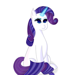 Size: 3000x3000 | Tagged: safe, artist:rain wing, rarity, pony, unicorn, cute, simple background, solo, white background