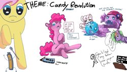 Size: 1920x1080 | Tagged: safe, artist:brainflowcrash, artist:cutepencilcase, artist:strangersaurus, pinkie pie, oc, pony, drawpile disasters