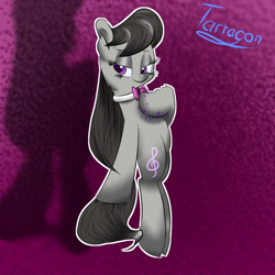 Size: 1000x1000 | Tagged: safe, artist:tarragon2000, octavia melody, earth pony, pony, female, gradient background, mare, solo