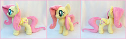 Size: 2351x742 | Tagged: safe, artist:lilmoon, fluttershy, pony, irl, photo, plushie, solo