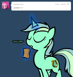 Size: 600x636 | Tagged: safe, lyra heartstrings, pony, unicorn, female, mare, solo, tumblr, tumblr:bonbonandlyra