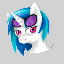 Size: 2000x2000 | Tagged: safe, artist:elenazilla, dj pon-3, vinyl scratch, pony, unicorn, female, horn, mare, solo